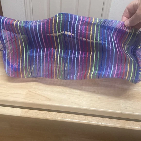 Loteria Colorful Striped Tote Bag - Picture 6 of 10